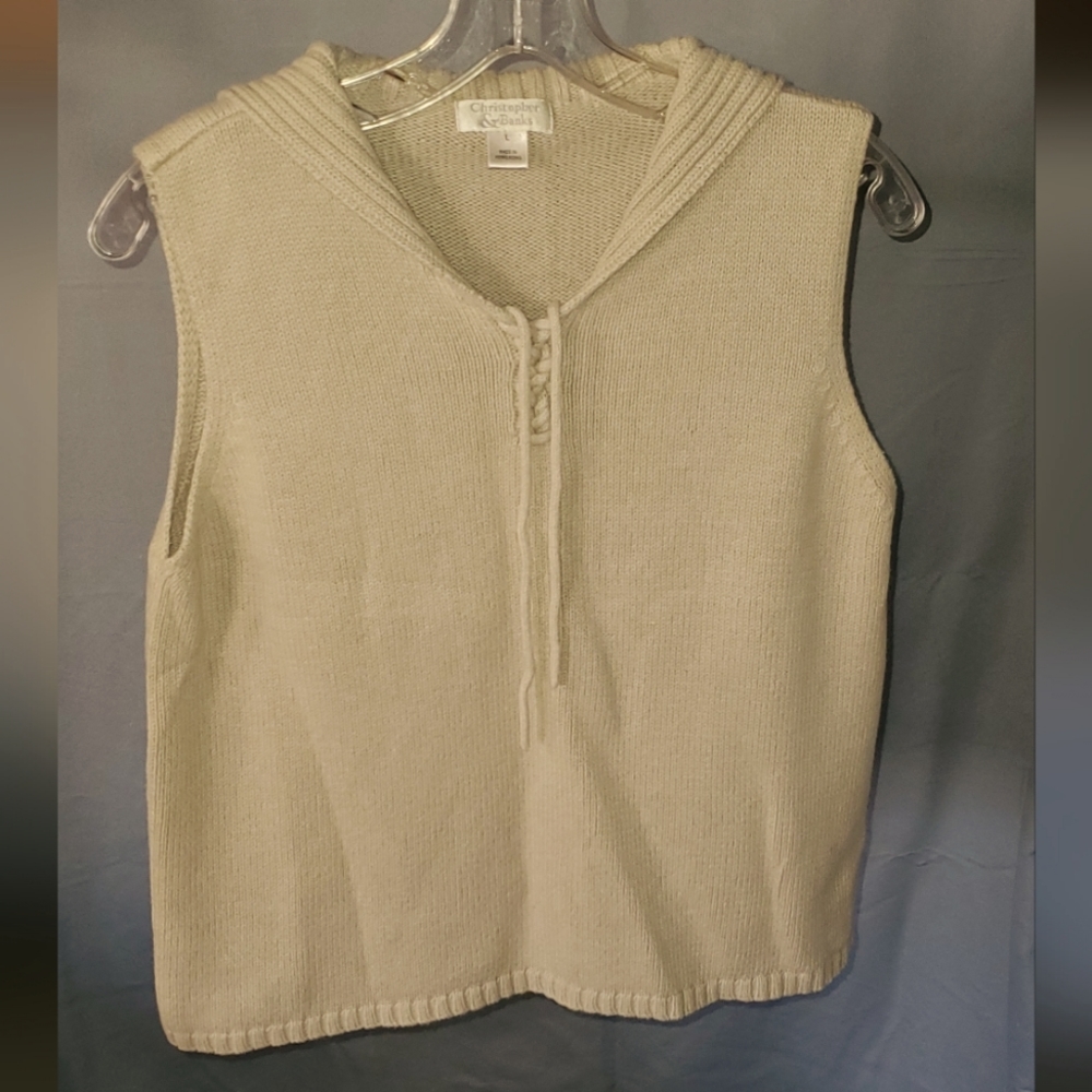 Christopher & Banks Sleeveless Sweater-Size L